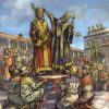 Провозглашение императора Византии. ©Издательство Музеев Московского кремля.